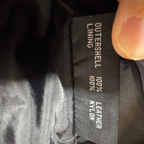 Flying Biker Oakwood Leather Motorcycle Jacket Women L Black Red Thinsulate - Picture 16 of 16